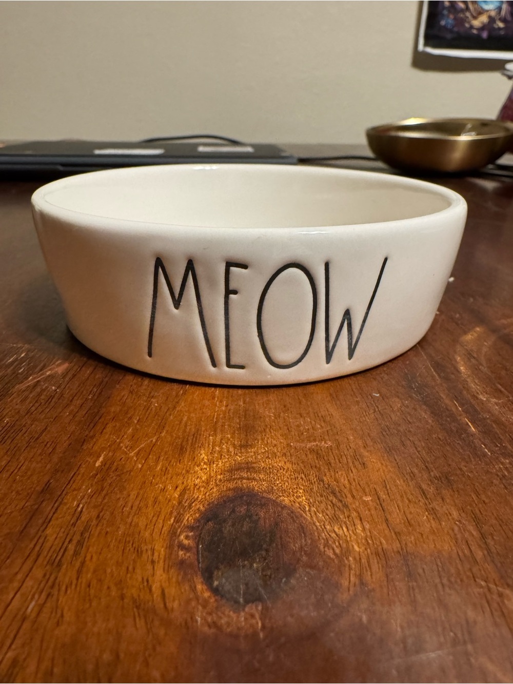 Rae Dunn Ceramic 'MEOW' Cat Bowl
